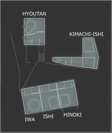 寛ぎの湯：平面図