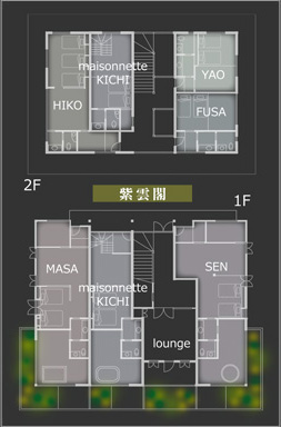 紫雲閣：平面図